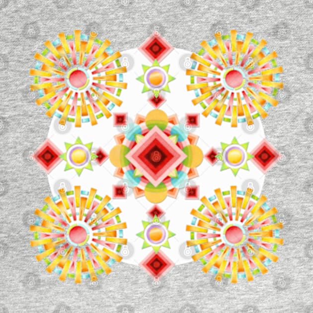 Starburst Geometric Design by PatriciaSheaArt